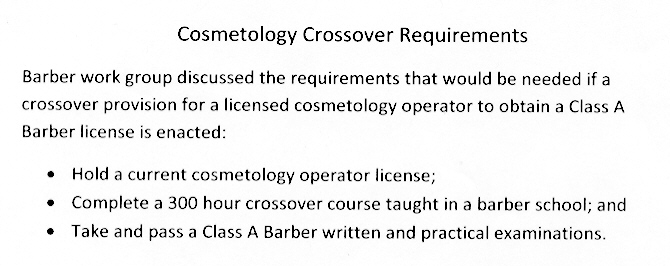 Cosmetology Crossover Handout